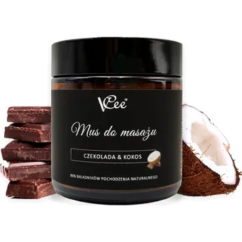 Masážní přípravek Přírodní veganská masážní pěna VCee 100 ml čokoláda a kokos