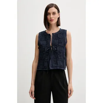 Pánská vesta Bavlněná vesta Pedro del Hierro 7312259 námořnická modř 59X, vel. M