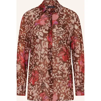 Dámská halenka Elena Miro Dámská Košilová Halenka, hnědá / béžová / červená, 36