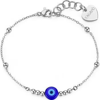 Náramek S'Agapõ Stylový ocelový náramek Boží oko Witch SWH15 + 2 měsíce na vrácení zboží