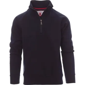 Pánská mikina PAYPER MIAMI+ pánská mikina s polovičním zipem Barva: námořní modrá, Velikost: 2XL