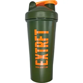 Extrifit Šejkr 600 ml zelený, oranžové logo