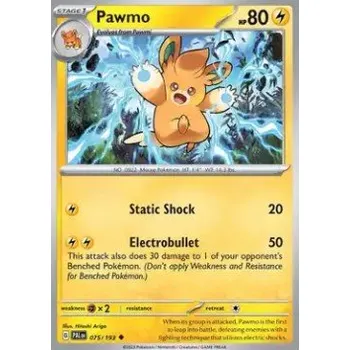 Sběratelská karetní hra Pokémon PAL 075/193 Pawmo - Paldea Evolved Stav: Near Mint, Verze: REVERSE HOLO