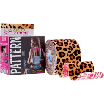 Tejpovací páska Rea Tape Pattern - páskové náplasti pro kineziologické tejpování (5cm x 5m) leopard