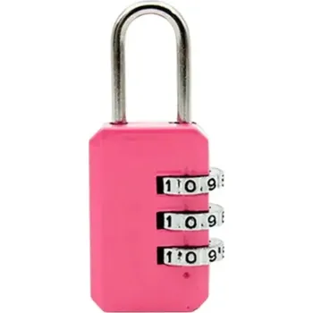 Visací zámek Gaira® Visací kódový zámek Z331, Barva růžová