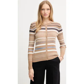 Dámský svetr Kardigan United Colors of Benetton 1E3RE502D hnědá 82X, vel. XL