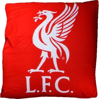 Polštář Polštář FC Liverpool: L.F.C znak (37 x 37 cm) červený polyester