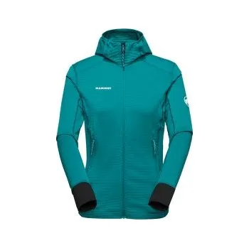 Dámská mikina Mammut Taiss Light ML Hooded Jacket Women 40322 deep teal-black zelená S