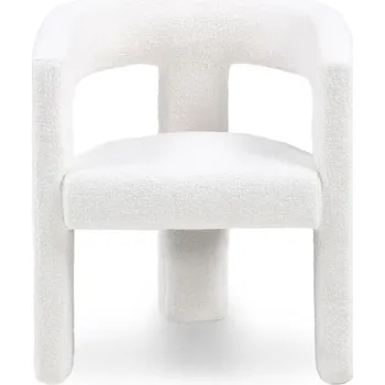 Křeslo Designové křeslo LORY boucle krémové