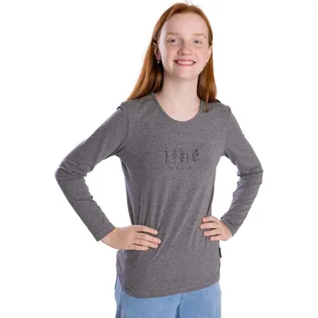 Dívčí tričko Dívčí triko Betty mode WILD tmavě šedé