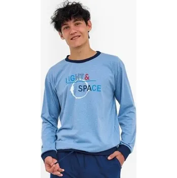 Chlapecké pyžamo Chlapecké pyžamo Cornette 998/57 Světlemodrá-tmavěmodrá 176