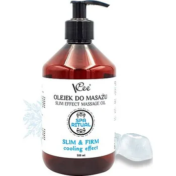 Masážní přípravek Přírodní veganský masážní olej VCee 500 ml mentolový