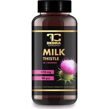 OSTROPESTŘEC MARIÁNSKÝ 510 mg , 80 % silymarinu , zdravá játra, trávení a detoxikace , 90 kapslí. doplněk stravy