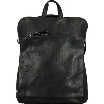 Kabelka Stylový dámský koženkový kabelko-batoh Doan, černý