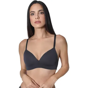 Souprava dámského spodního prádla Bezkosticová podprsenka Sassa Mode 14660 antracit velikost 75A