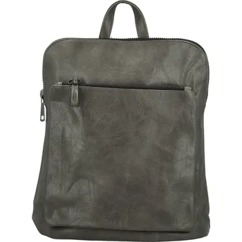 Stylový dámský koženkový kabelko-batoh Doan, šedý