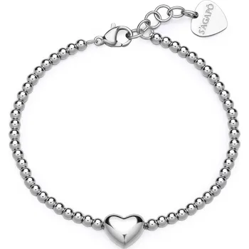 Náramek S'Agapõ Dámský korálkový náramek se srdíčkem Stellar SSE39 + 2 měsíce na vrácení zboží