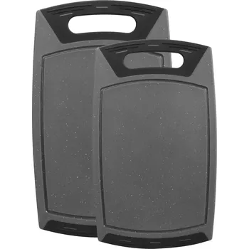 Kuchyňské prkénko WARIMEX Krájecí deska STONELINE 2 ks 36 x 22 cm a 42 x 25 cm, plast