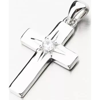 Přívěsek Přívěsek stříbro 925 kříž se zirkonem PKL-3155