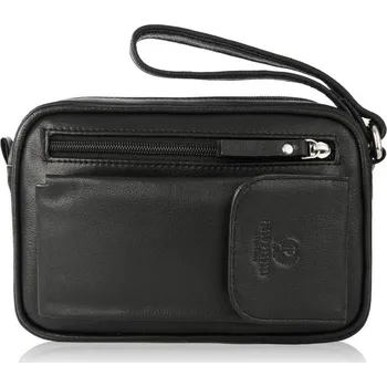 Kabelka Paolo Peruzzi Kožená pánská taška etue PAOLO PERUZZI; černá SKL