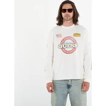 Pánské tričko Tričko Guess Originals Cn Ls Int Race Tee White L