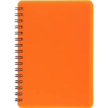 Plastic blok NEON oranžový A6, linka, 60 listů