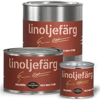barva na zeď Ottosson Färgmakeri Lněná barva, Falun red, Faluröd, NCS 4941-Y79R Balení: 0,5 l