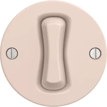 vypínač Kliklap - Retro jednopólový vypínač bez rámečku č. 1 starorůžová