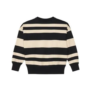 Pánská mikina Calvin Klein Jeans Mikina Striped Modern IB0IB02558 Černá Regular Fit 16Y