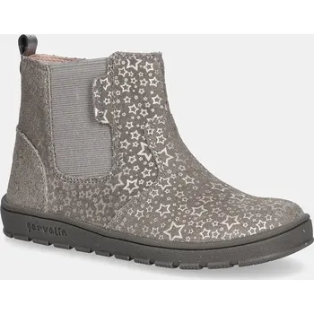 Dívčí tenisky Dětské semišové kotníkové boty Garvalin šedá barva, 251500 251500.28.34 09X, EUR 30