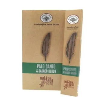 Vonná tyčinka Räucherstäbchen Green Tree Native Soul Smudge "Palo Santo & Sacred Herbs" 15gr. (8 Sticks) (FR)