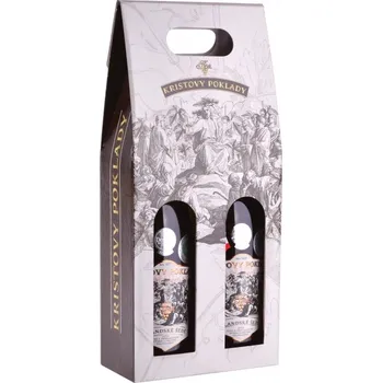 Papírová krabice na 2 láhve - Kristovy poklady, vinařství Krist