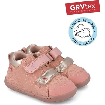 Chlapecká zimní obuv Garvalín Zateplené barefoot Serraje Laminado Wood s membránou Velikost: 20