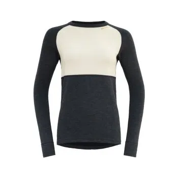 Dámské tričko Devold Expedition Merino Silk Shirt Women 284C INK/OFFWHITE modrá XL