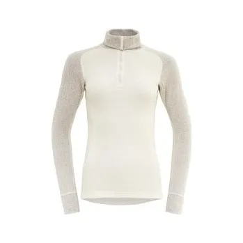 Dámské tričko Devold Duo Active Zip Neck Women (328 244) 010A RAW WHITE béžová XL