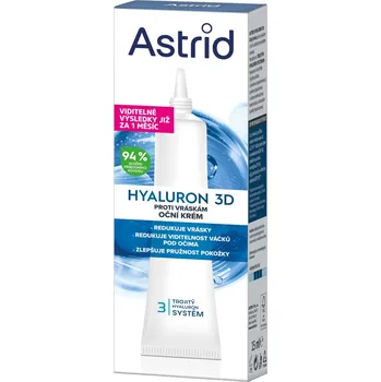 Pleťový krém Astrid Oční krém proti vráskám Hyaluron 3D 15 ml + 2 měsíce na vrácení zboží