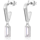 S'Agapõ Visací ocelové náušnice s krystaly Luce SCE37 + 2 měsíce na vrácení zboží