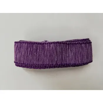 Stuha Látková stuha 25mm - fialová vodorovný pruh - balení 2m