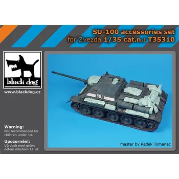 Plastikový model Blackdog 1/35 Su-100 accessories set (for Zvezda)