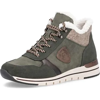 Dámské kozačky Rieker Dámská kotníková obuv REMONTE R6774-55 zelená W5 37