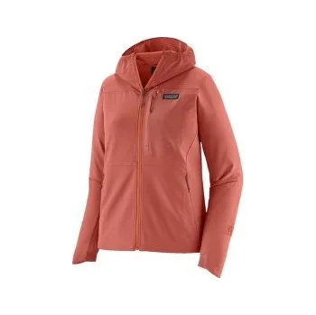 Dámská softshellová bunda Patagonia R1 CrossStrata Hoody Women Potters Red červená M
