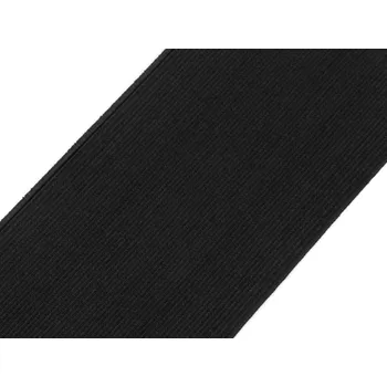Textilní guma Pruženka tkaná šíře 80 mm černá 1 m