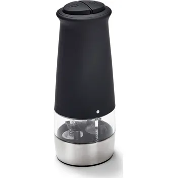Mlýnek na koření 689387 - Tchibo - Elektrický mlýnek na sůl a pepř 2 v 1 - barva: černá