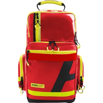 Lékárnička HUM Německo HUM AERO voděodolný PLANE - vybavený zdravotnický batoh STANDARD - HT03-RPL1C-R - červený
