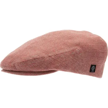 Čepice CTH Ericsson of Sweden Letní lněná červená bekovka - driver cap - od CTH Ericson - Edward Velikost: 57 cm (M)