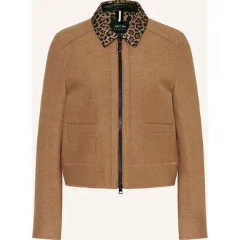 Dámský blejzr Marc Cain Dámská Bunda Hranatého Střihu, 624 milk coffee, 36