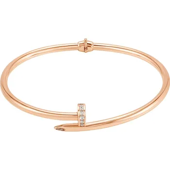 Náramek Lillian Vassago Pevný náramek hřebík, růžové zlato LLV07-GB028