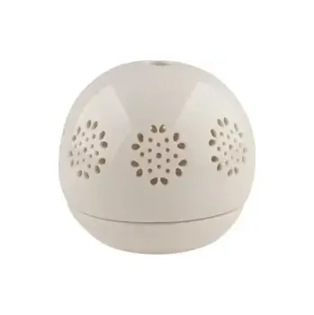 Svícen Svícen porcelánový, koule s ornamenty 9,5 cm