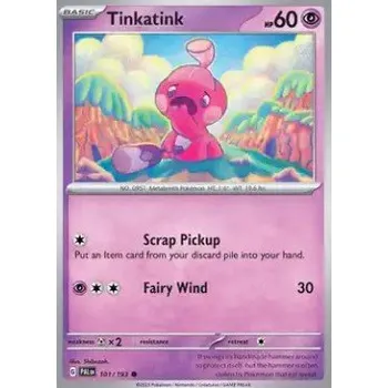 Karetní hra Pokémon PAL 101/193 Tinkatink - Paldea Evolved Stav: Near Mint, Verze: REVERSE HOLO