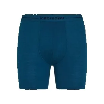 Pánské spodní prádlo Icebreaker Anatomica Long Boxers Men ATLANTIS modrá XL